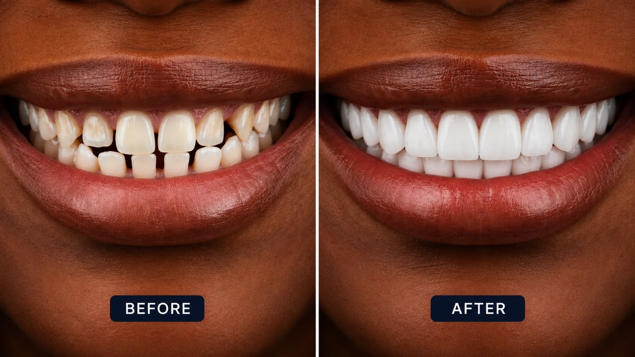 Dental veneers treatment