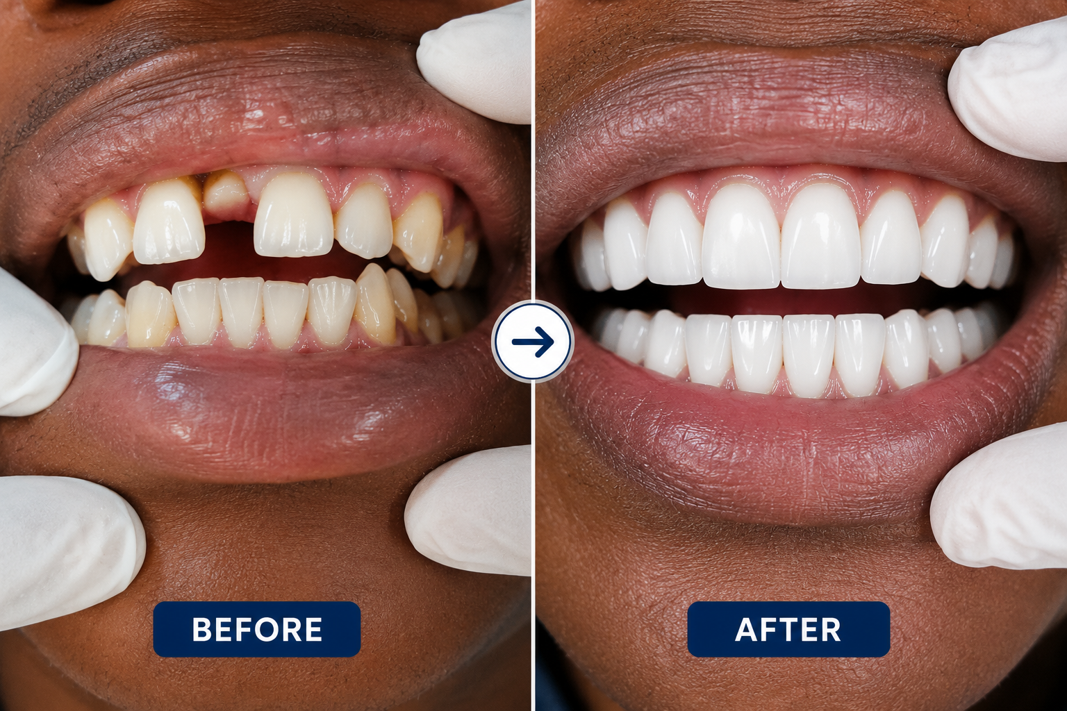 Dental dentures treatment