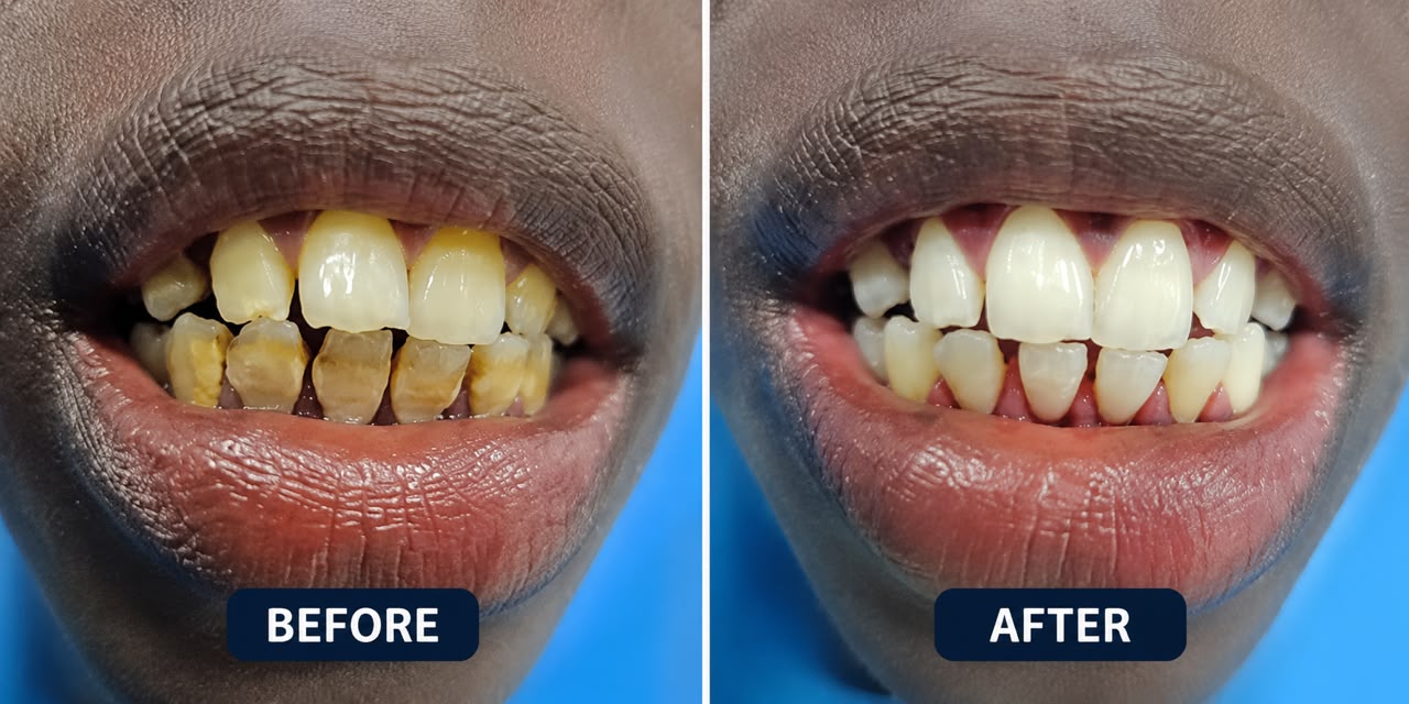 Teeth scaling and polishing